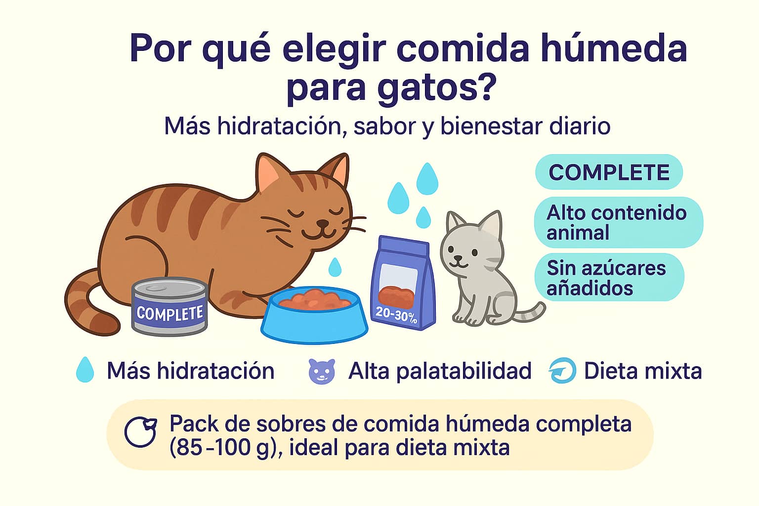 ¿Por Qué Elegir Comida Húmeda para Gatos?
