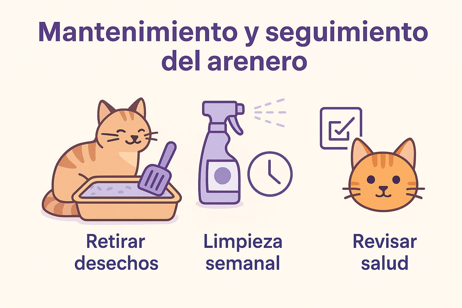 Mantenimiento y seguimiento del arenero
