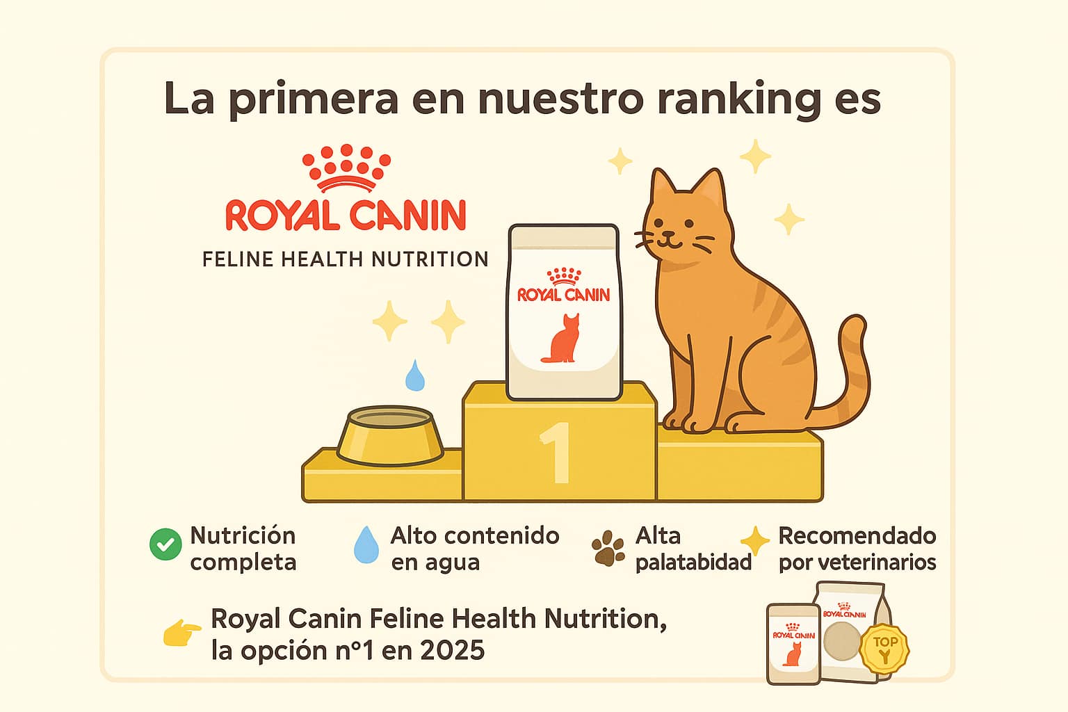 La primera en nuestro ranking es Royal Canin Feline Health Nutrition