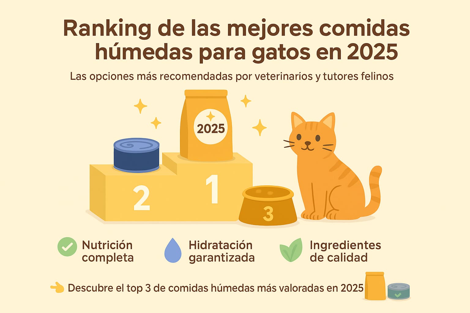 Ranking de las mejores comidas húmedas para gatos en 2025