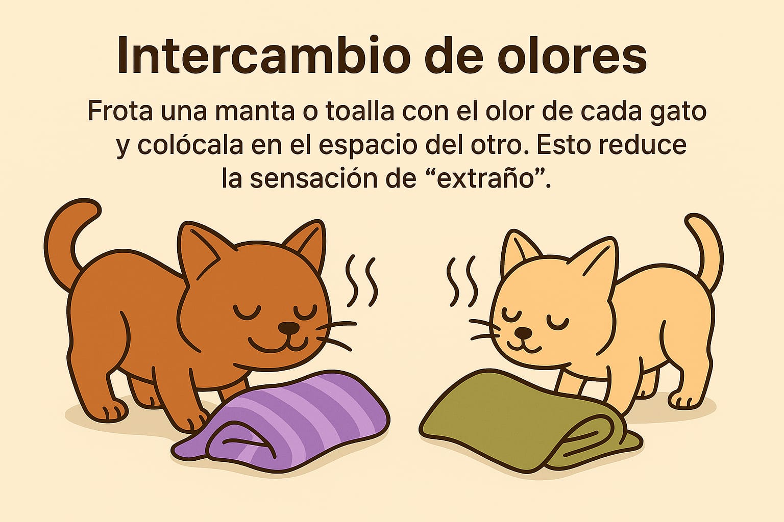 Mi gato bufa al nuevo gatito