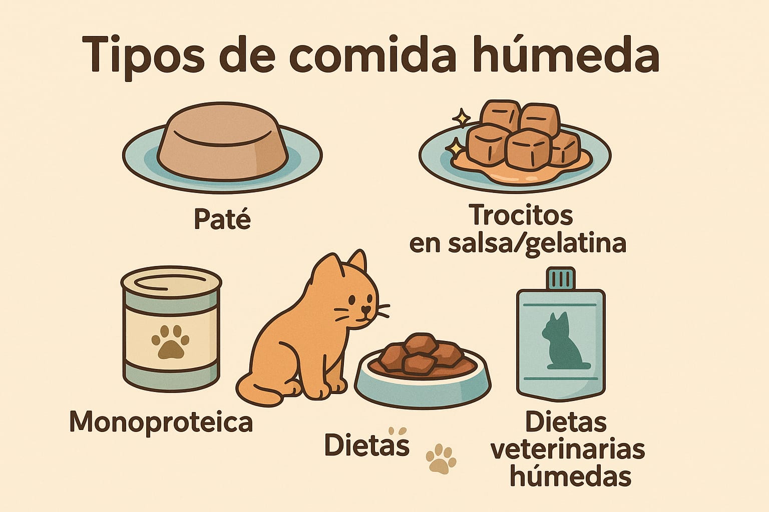 Tipos de comida húmeda