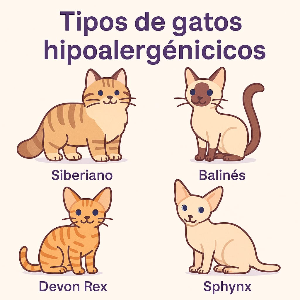 Tipos de gatos hipoalergénicos