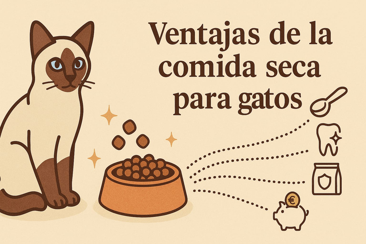 Ventajas de la comida seca para gatos